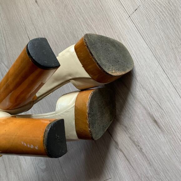 1970s Vintage Pancaldi Platform Heels Size 7 - Picture 2 of 5